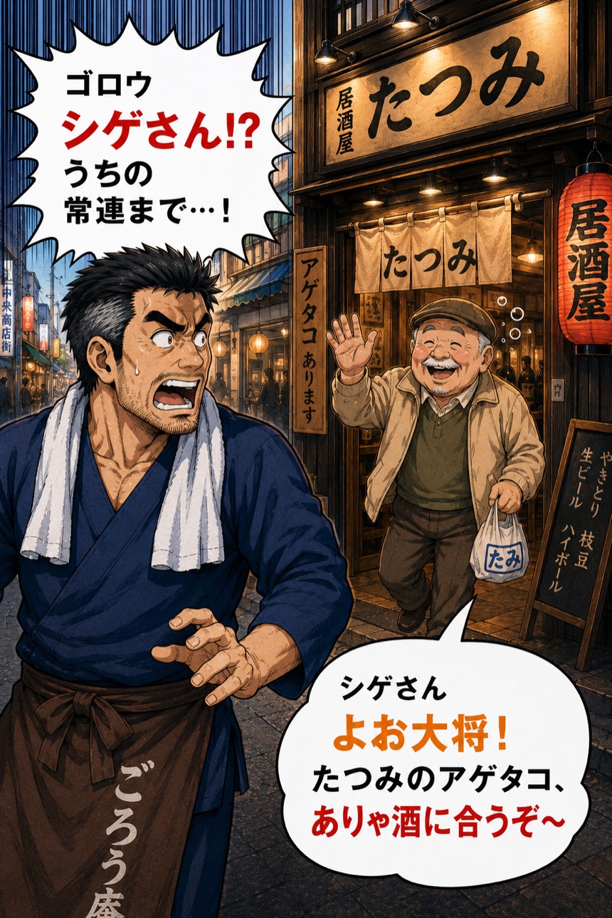 常連のシゲさんまでライバル店に