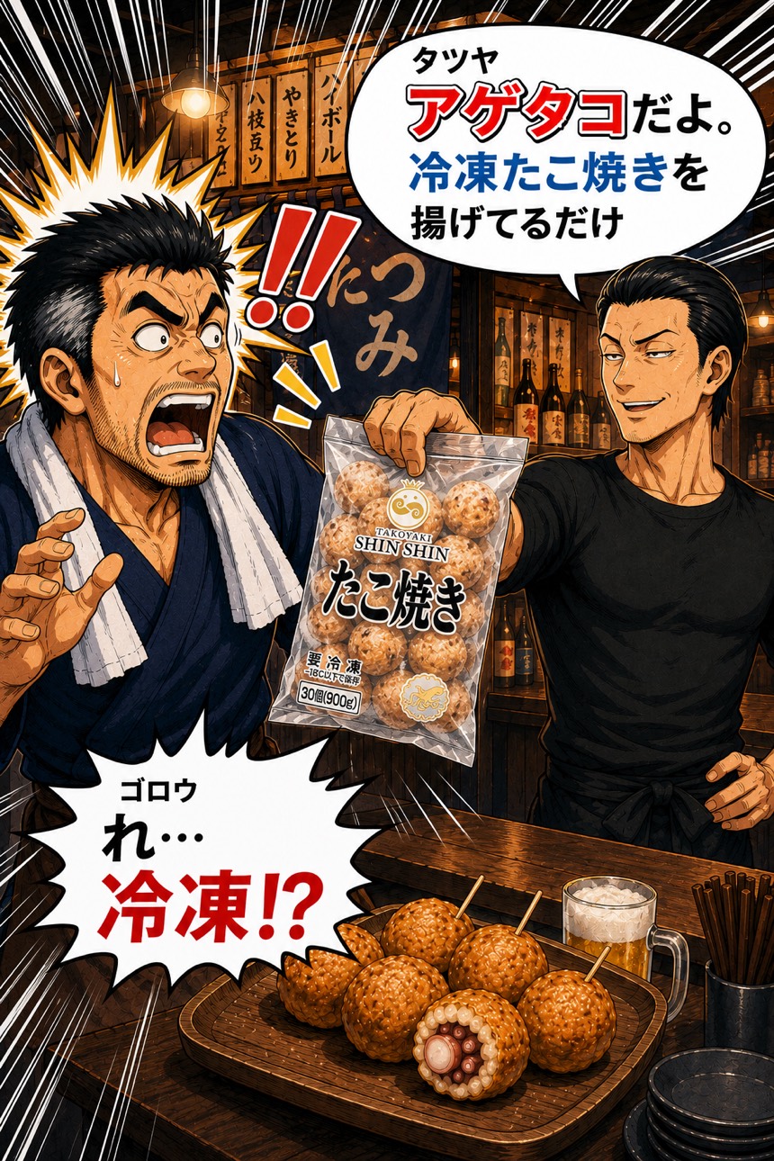 正体は冷凍たこ焼きだった